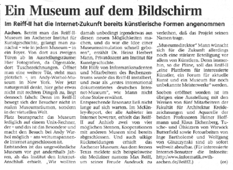 Museum auf dem Bildschirm