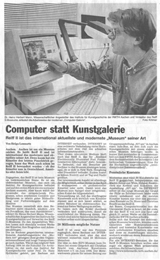 Computer statt Kunstgalerie - Reiff II ist das international aktuellste und modernste Museum seiner Art