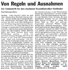 Von Regeln und Ausnahmen