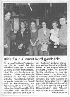Blick für die Kunst wird geschärft